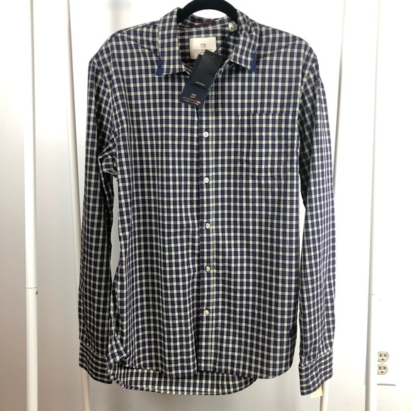 NWT Scotch and Soda True Gentleman Plaid Dress Shirt XL - Picture 2 of 11